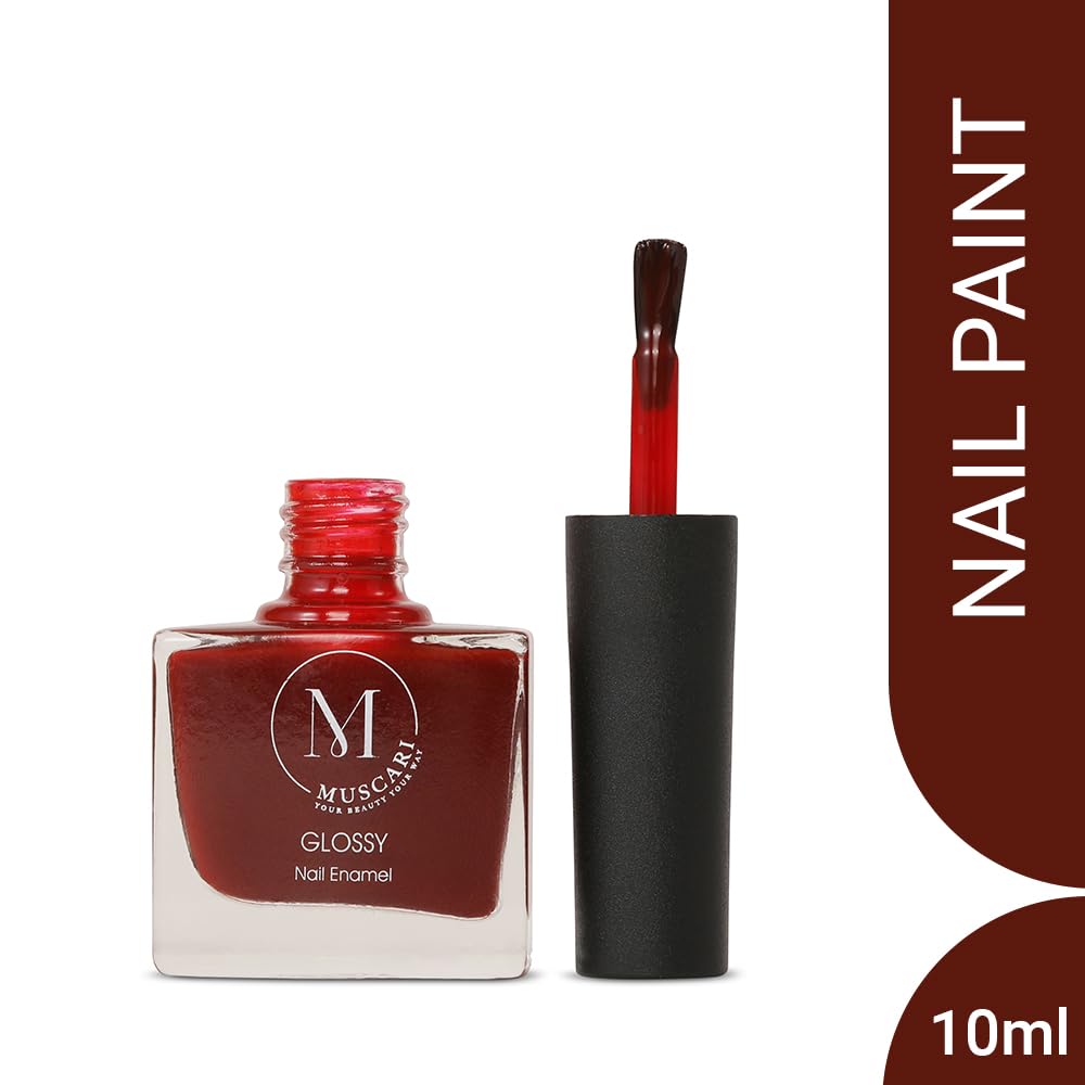 Muscari Premium Nail Polish Set - Glossy, Quick-Dry & Long-Lasting Gel Nail Paint (10ml, Bloody Mary) | Salon-Quality Manicure at Home | Perfect for Parties, Weddings & Everyday Wear