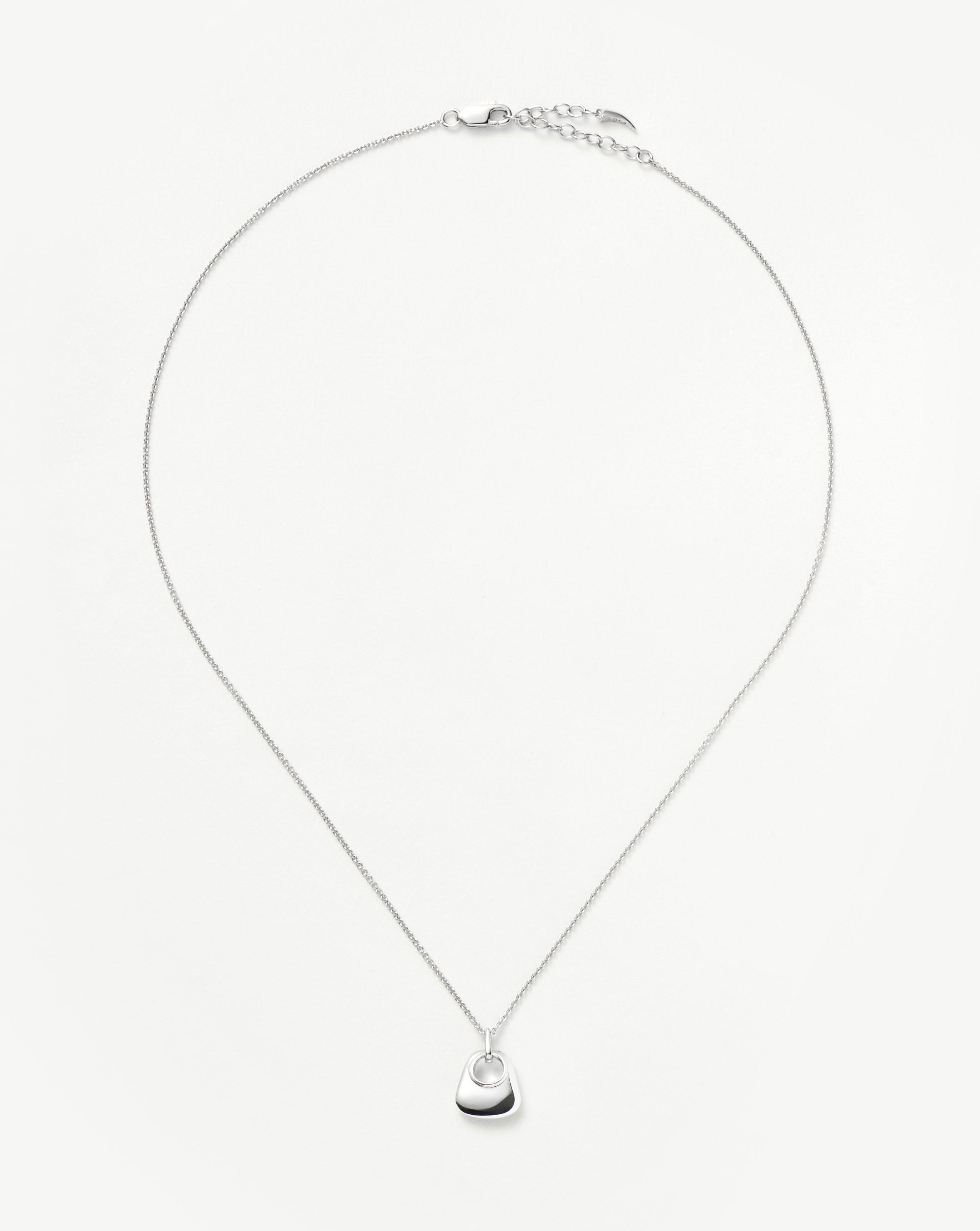 Hera Ridge Mini Pendant Necklace - Silver Plated Elegant Jewelry for Women | Perfect for Everyday Wear, Date Nights & Special Occasions