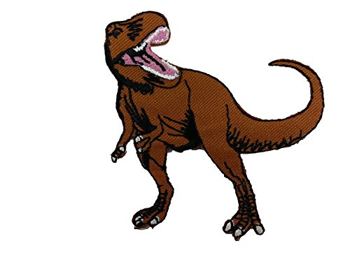 Dinosaur T-Rex Embroidered Iron On Patches for DIY Clothing, Jackets, Backpacks & Costume Customization - Perfect for Kids, Cosplay & Fashion Upgrades