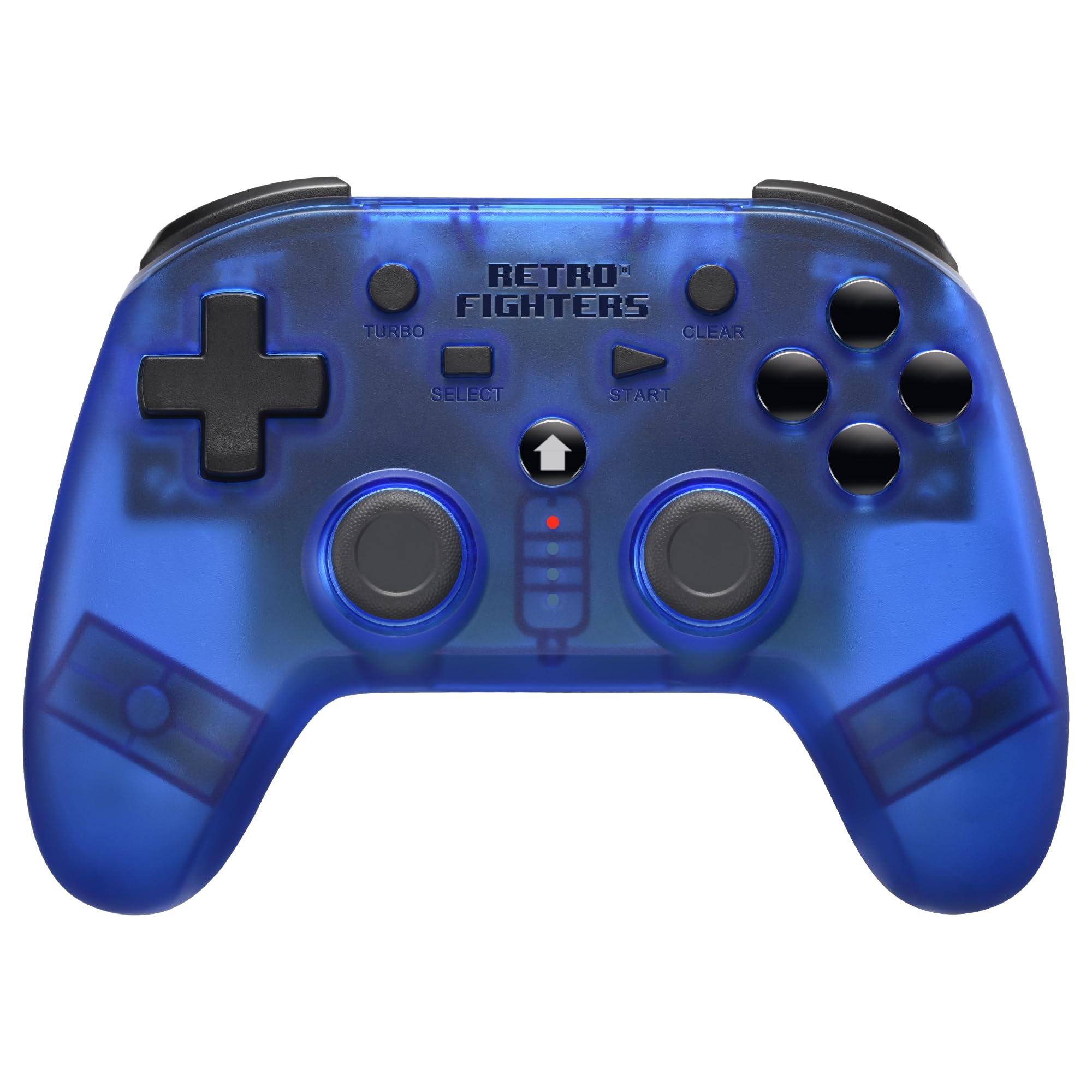 Retro Fighters Defender Wireless Controller - Compatible with PS1, PS2, PS3, PS Classic, Nintendo Switch & PC - Blue | Perfect for Retro Gaming, Emulation & Multi-Platform Play