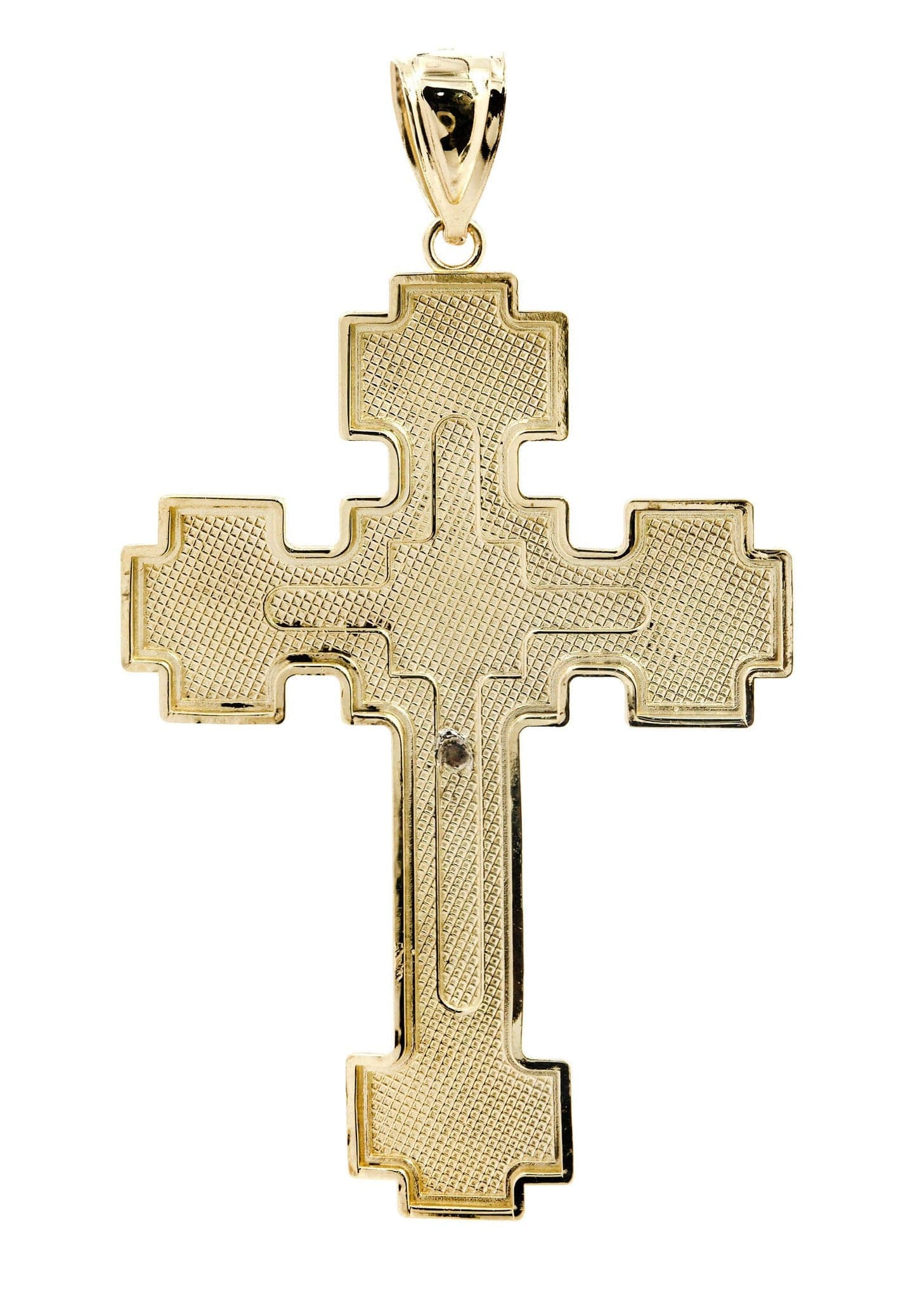 10K Gold Cross Pendant for Women & Men - 7.1 Grams Religious Jewelry Gift for Baptism, First Communion & Everyday Wear