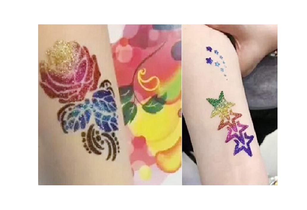 Mexico Tattoo Stencil Kit - Authentic Mexican Body Art Designs for Temporary Tattoos, Henna & DIY Body Painting - Perfect for Cinco de Mayo, Day of the Dead Celebrations & Cultural Events