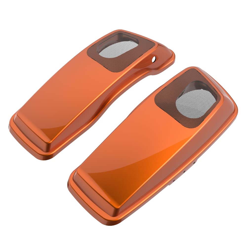 Premium 6X9 Saddlebag Speaker Lids for 2014+ Harley Davidson Touring Bikes - Color Matched Replacement Covers - Perfect for Road Trips & Custom Audio Upgrades