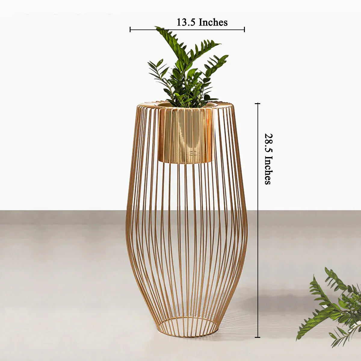 Euphoric Earth Small Gold Planters - Elegant Indoor & Outdoor Flower Pots for Home Decor, Office Desk, and Garden Planting | Perfect for Succulents, Herbs, and Small Plants