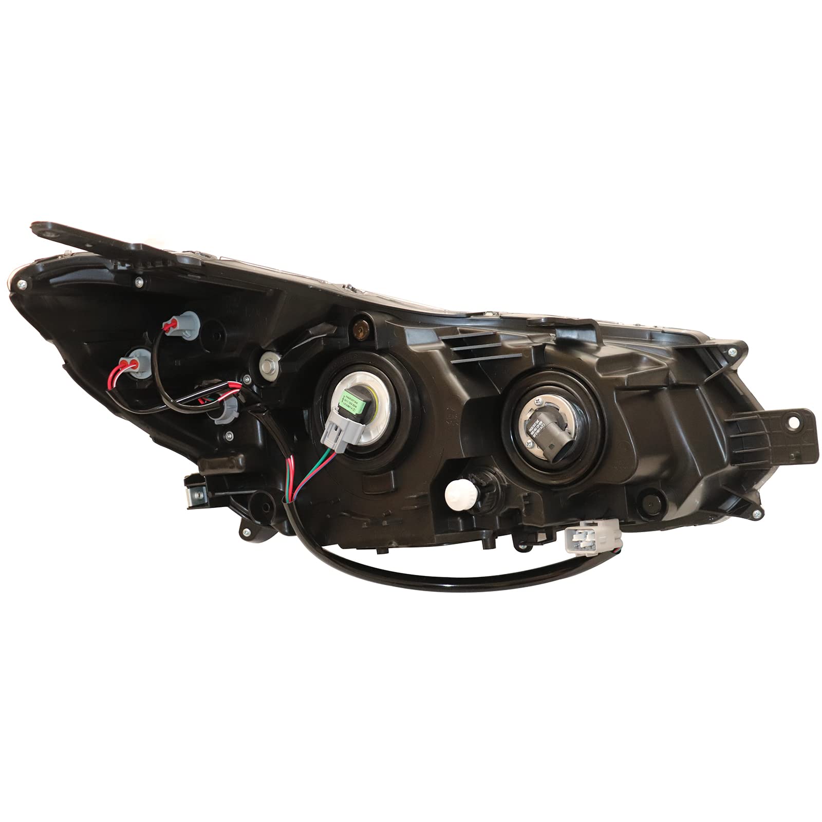 2012-2014 Subaru Impreza & XV Crosstrek Left Driver Side Headlight Assembly - Black Housing Halogen Headlamp with Clear Lens | Replacement for Damaged Headlights | Perfect for Night Driving & Auto Restoration Projects