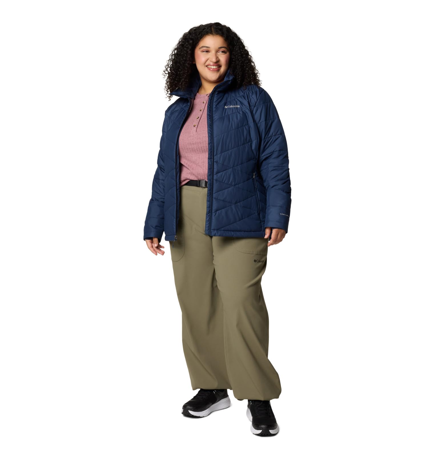 Columbia Women's Heavenly Jacket - Lightweight Waterproof Hooded Jacket for Hiking & Outdoor Activities | Windproof & Breathable Raincoat for Travel & Camping