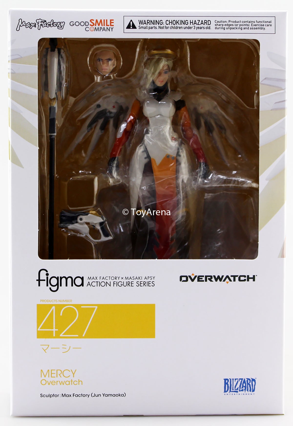 Figma #427 Mercy Overwatch Action Figure - Collectible 6-Inch Articulated Hero Statue for Gamers & Fans | Perfect for Display, Cosplay & Gift Giving