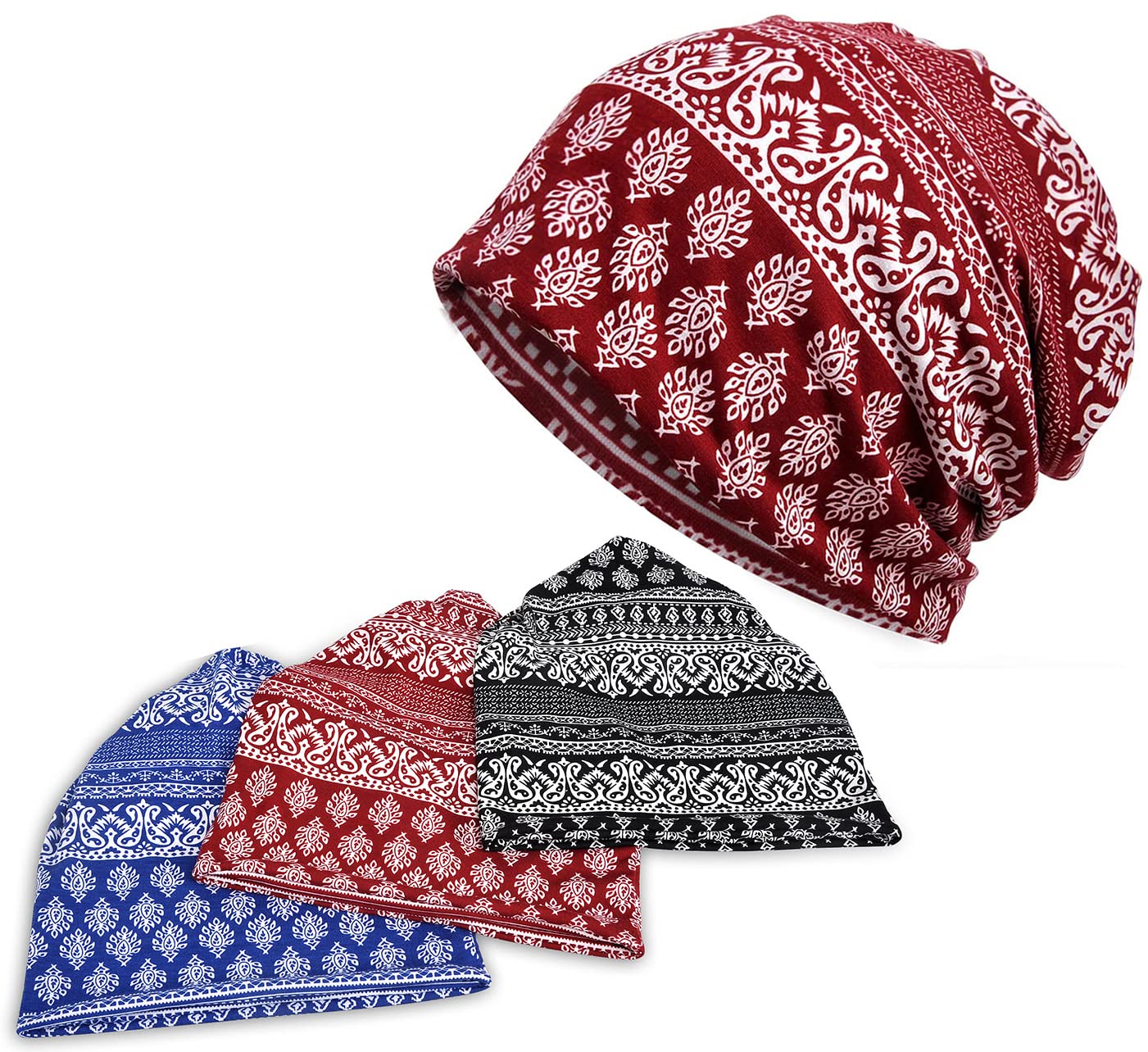 Women's Soft Stretchy Chemo Beanie Hat - Cozy Knit Slouchy Beanie for Cancer Patients, Winter & Everyday Wear - Perfect for Cold Weather, Hospital Visits and Comfortable Head Covering