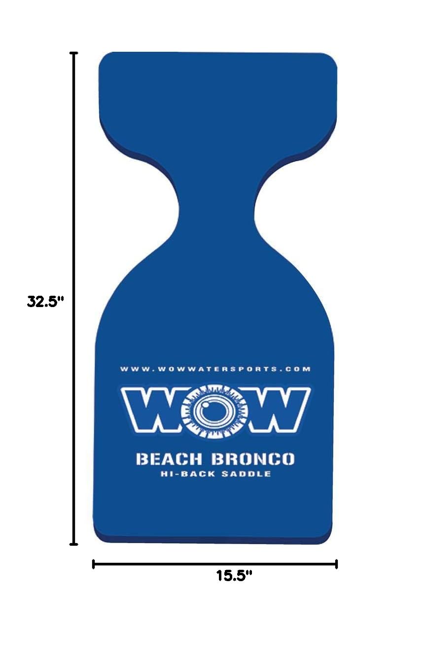 WOW World of Watersports Beach Bronco High Back Floating Pool Seat - Durable Saddle Float for Relaxing in Pools, Lakes, and Beaches