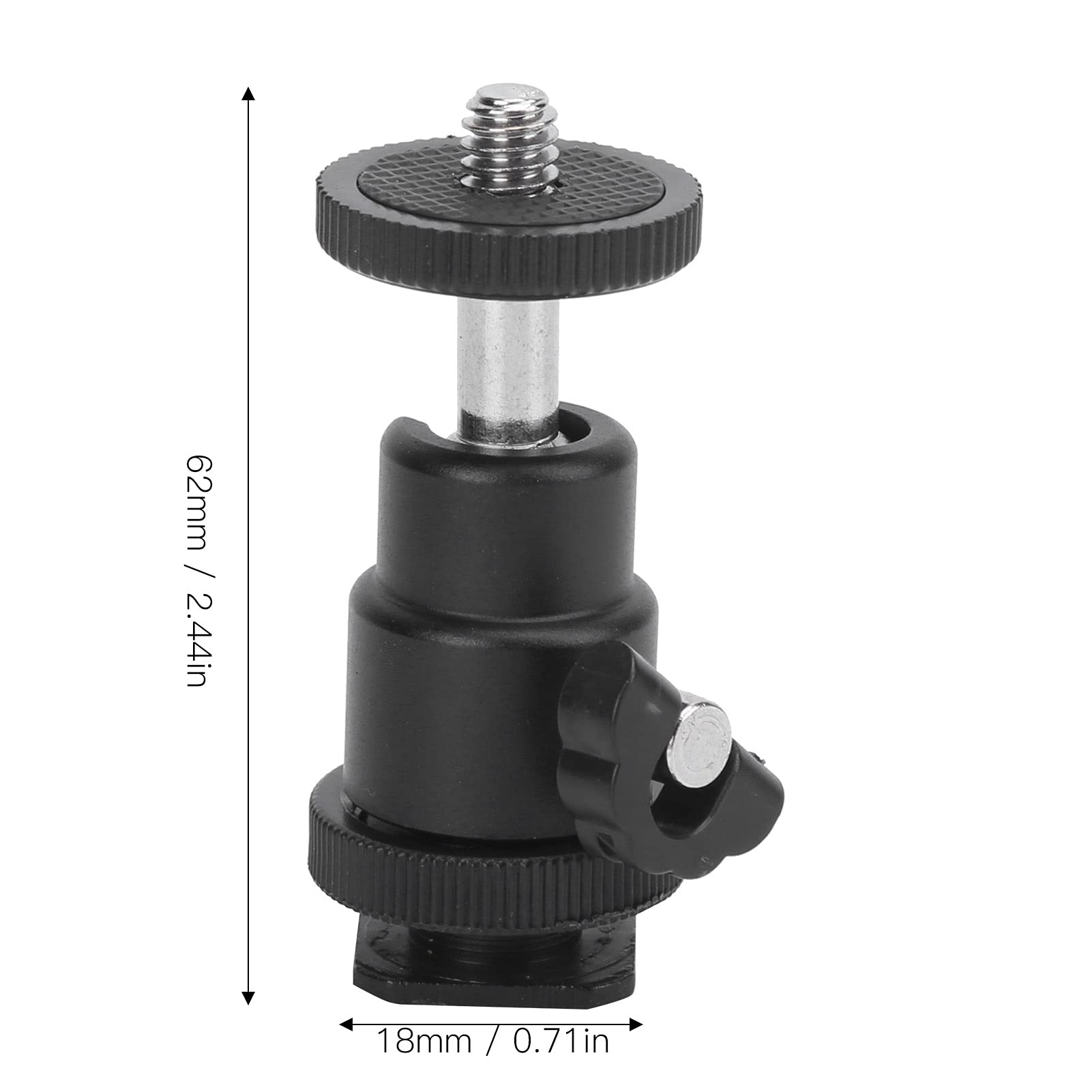 Goshyda Mini Ball Head for Camera Tripod - 1/4