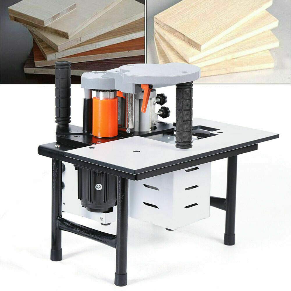 CNCEST Portable Edge Banding Machine for Woodworking - Double Side Gluing Edge Bander 110V US Plug | Perfect for DIY Furniture, Cabinets & Home Improvement Projects