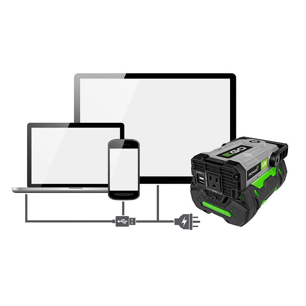 EGO Power+ PAD1500 Nexus Escape 150W Power Inverter - Compatible with 56V Batteries (Battery & Charger Not Included) | Portable Power for Camping, Outdoor Activities & Emergency Backup