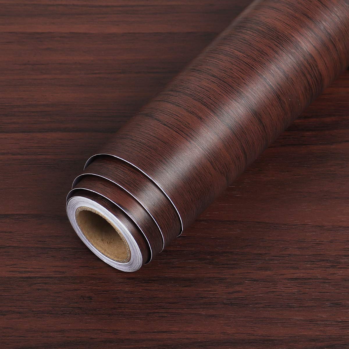 LaCheery Dark Brown Wood Contact Paper 15.8