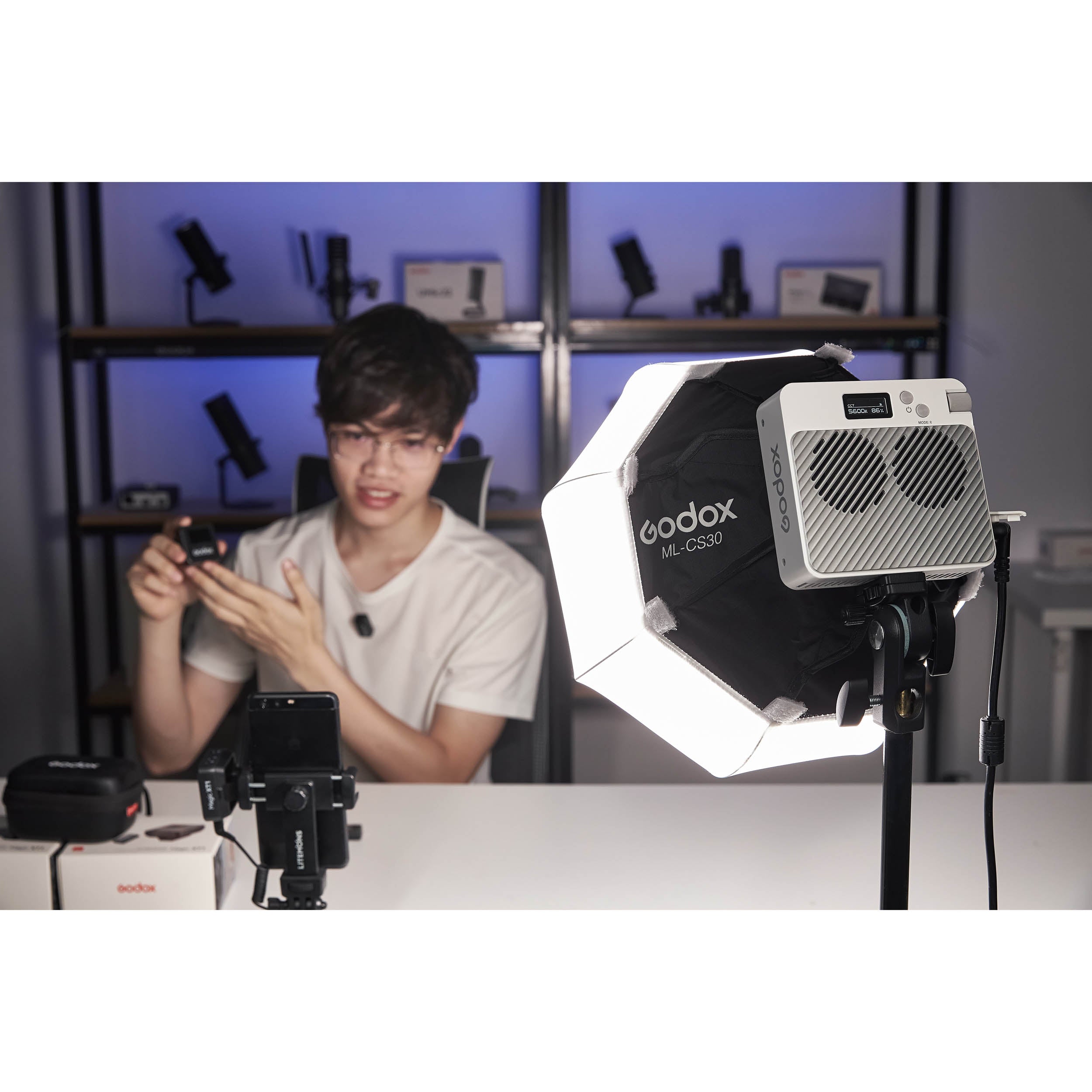 Godox ML CS30 Collapsible Omnidirectional Lantern Diffuser for ML Series - Perfect for Photography, Videography & Studio Lighting