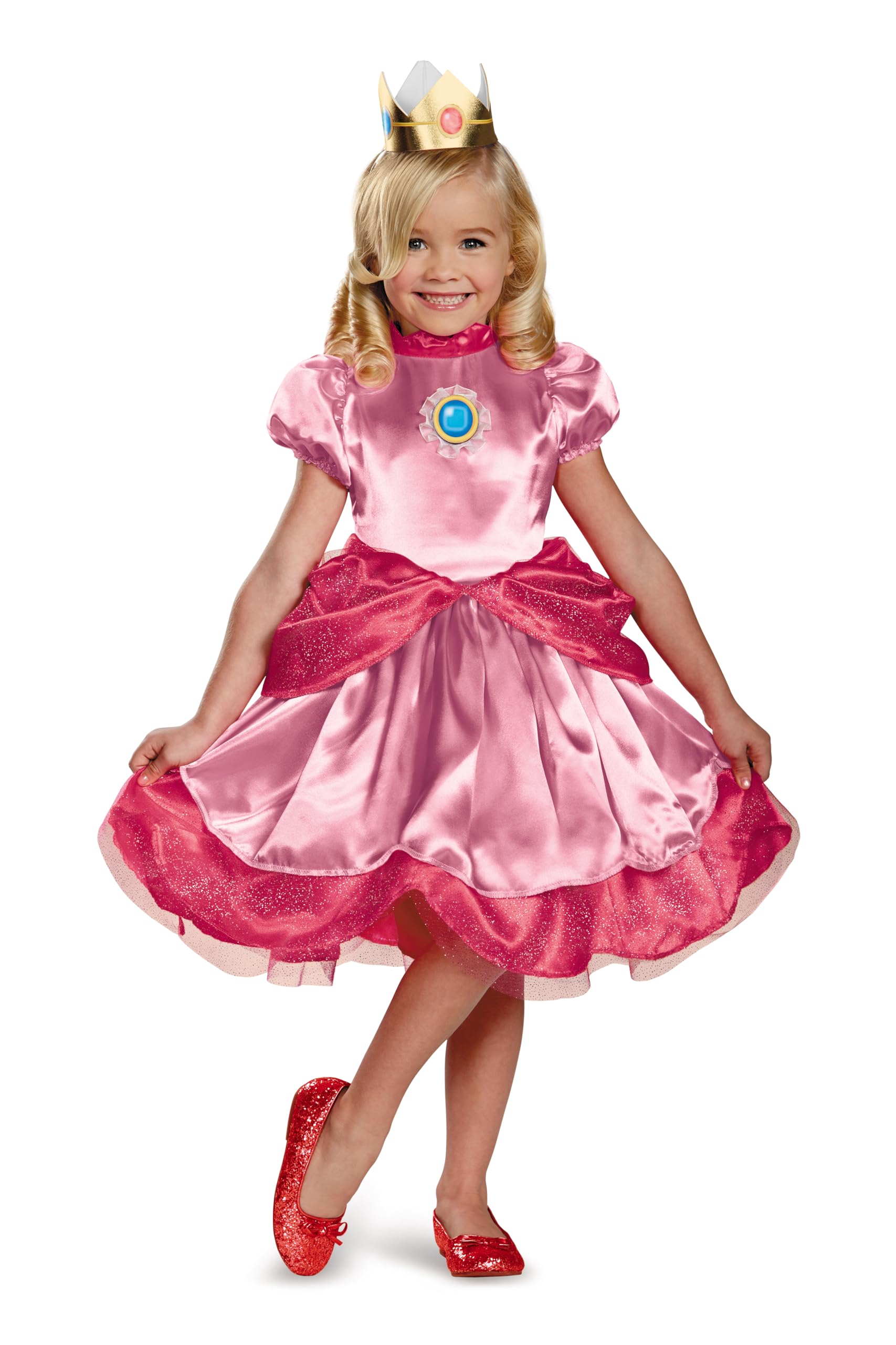 Disguise Nintendo Super Mario Brothers Princess Costume for Kids - Perfect for Halloween, Cosplay & Birthday Parties