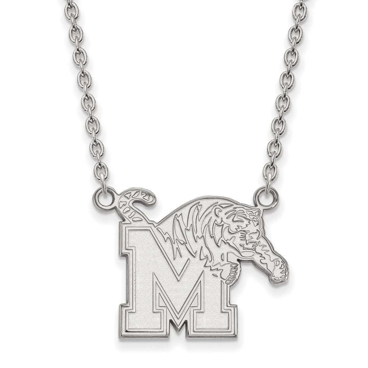 University of Memphis Tigers Sterling Silver Mascot Pendant Necklace - Perfect for Game Day & School Spirit Gifts
