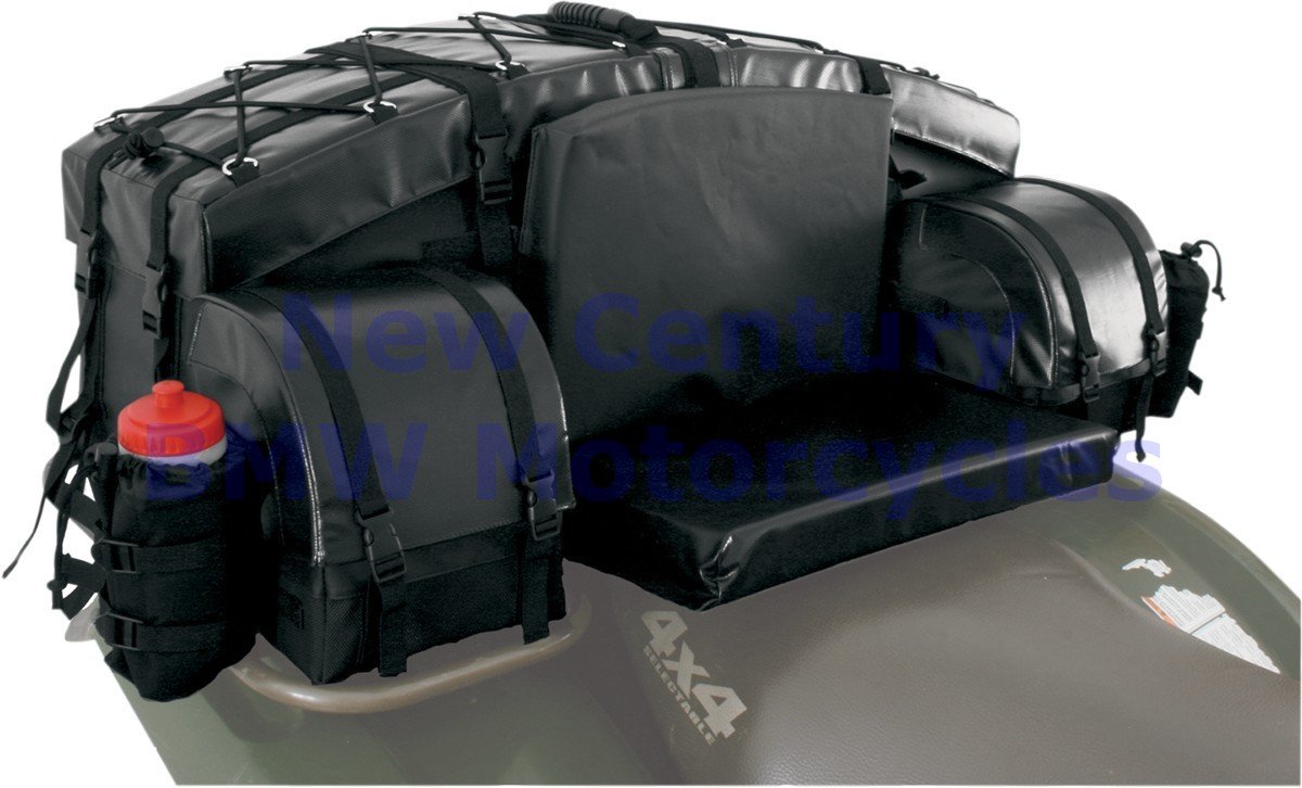 ATV-TEK Black ATV Cargo Rack Bag - Heavy Duty Waterproof Storage for Off-Road Adventures & Hunting Gear