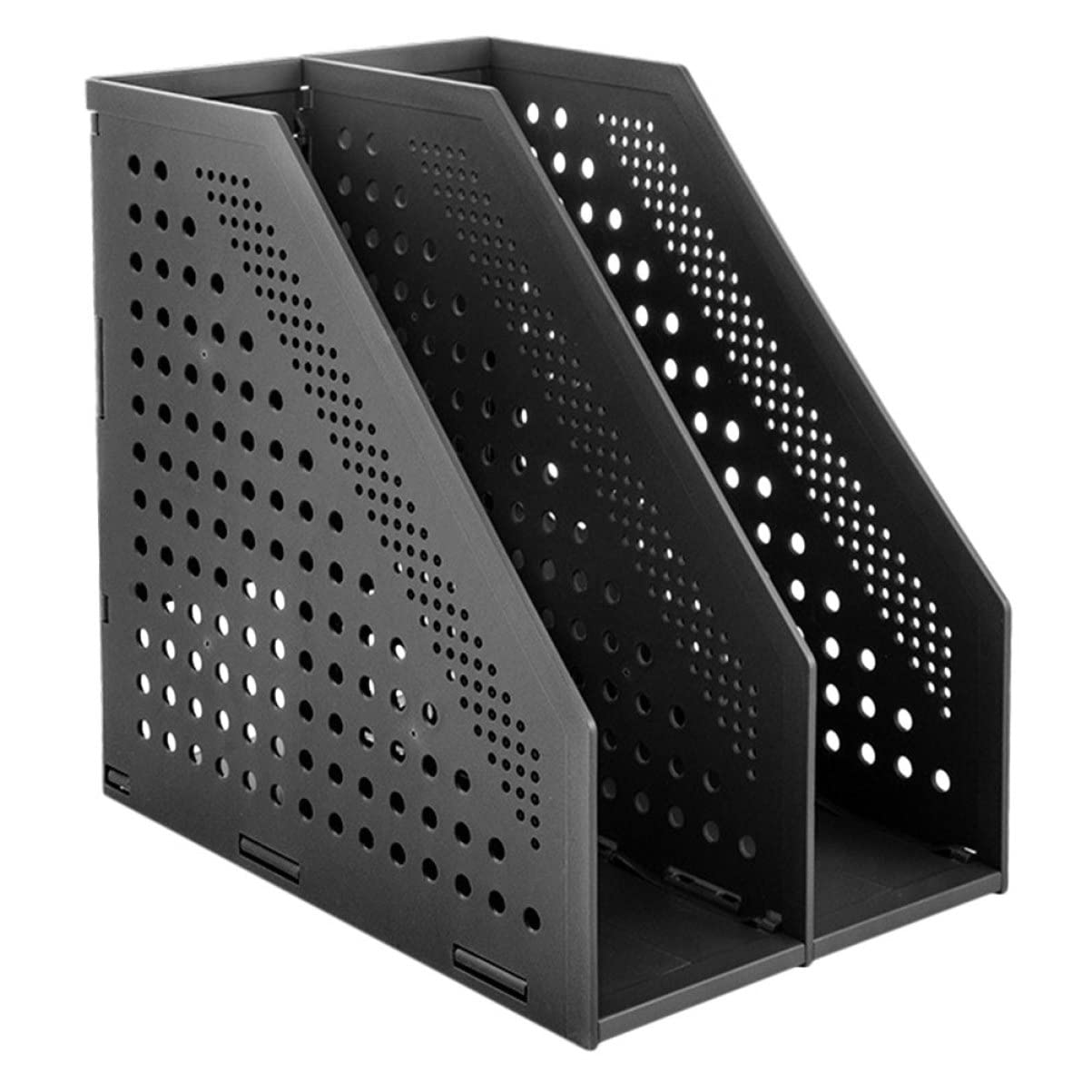 NUOBESTY Collapsible Magazine File Holder - Desk Organizer for Office, Home & School - Portable Document Storage for Magazines, Files, Folders & Papers - Perfect for Office Desks, Study Rooms & Workspaces