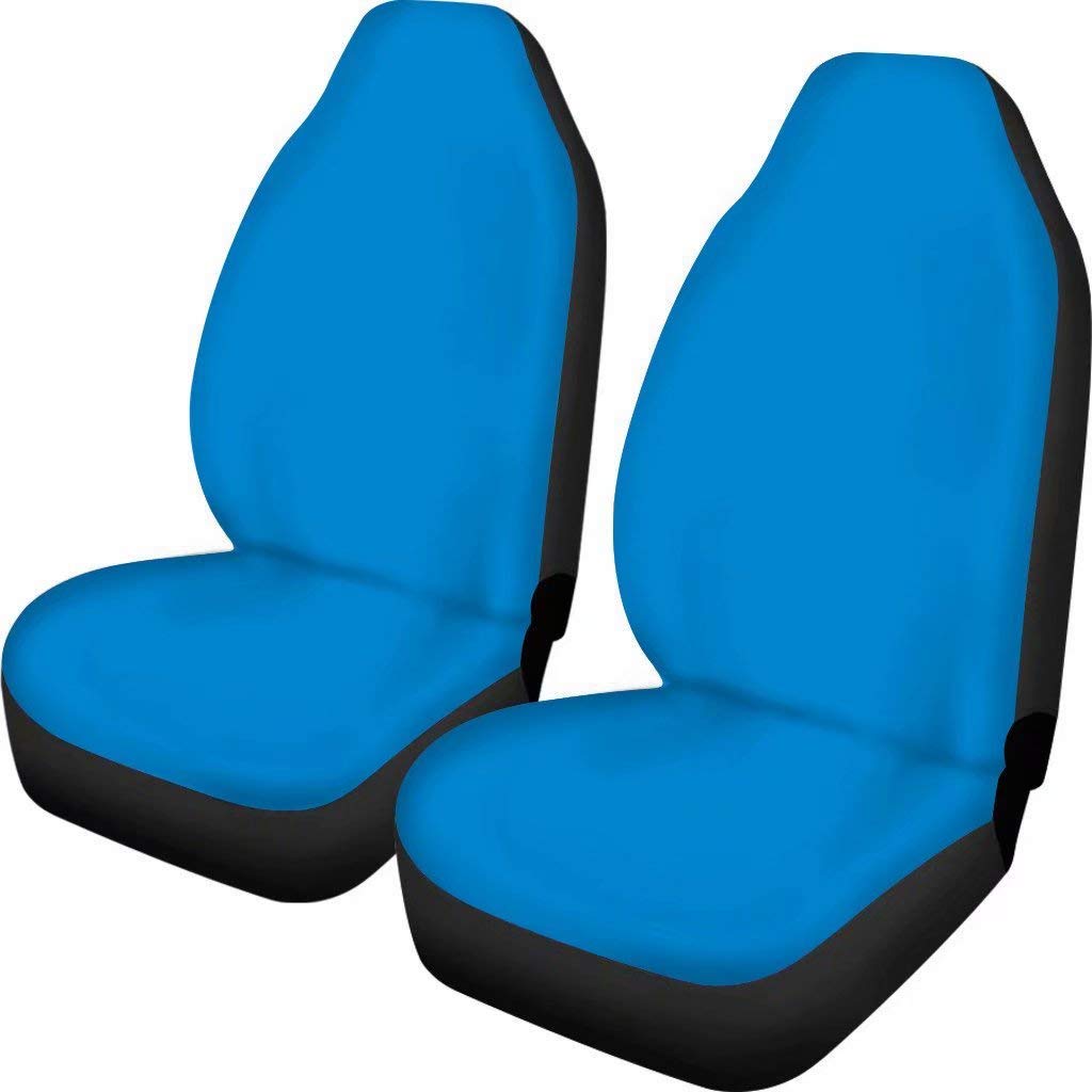 Premium Blue Polka Dot Car Seat Covers - Universal 2-Piece Set for Cars, Trucks, SUVs & Vans | Durable Protection & Stylish Design | Perfect for Daily Commute, Road Trips & Family Travel