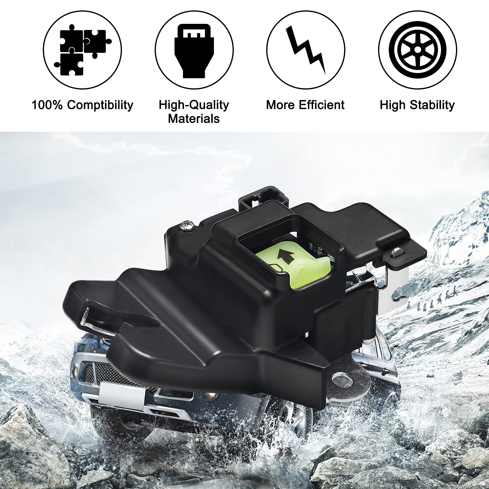 SYERAL Power Tailgate Lock Actuator & Trunk Lid Latch Lock Assembly 81230-3X010 - Compatible with 2011-2016 Hyundai Elantra | Secure Vehicle Access & Anti-Theft Protection for Parking & Travel Scenarios