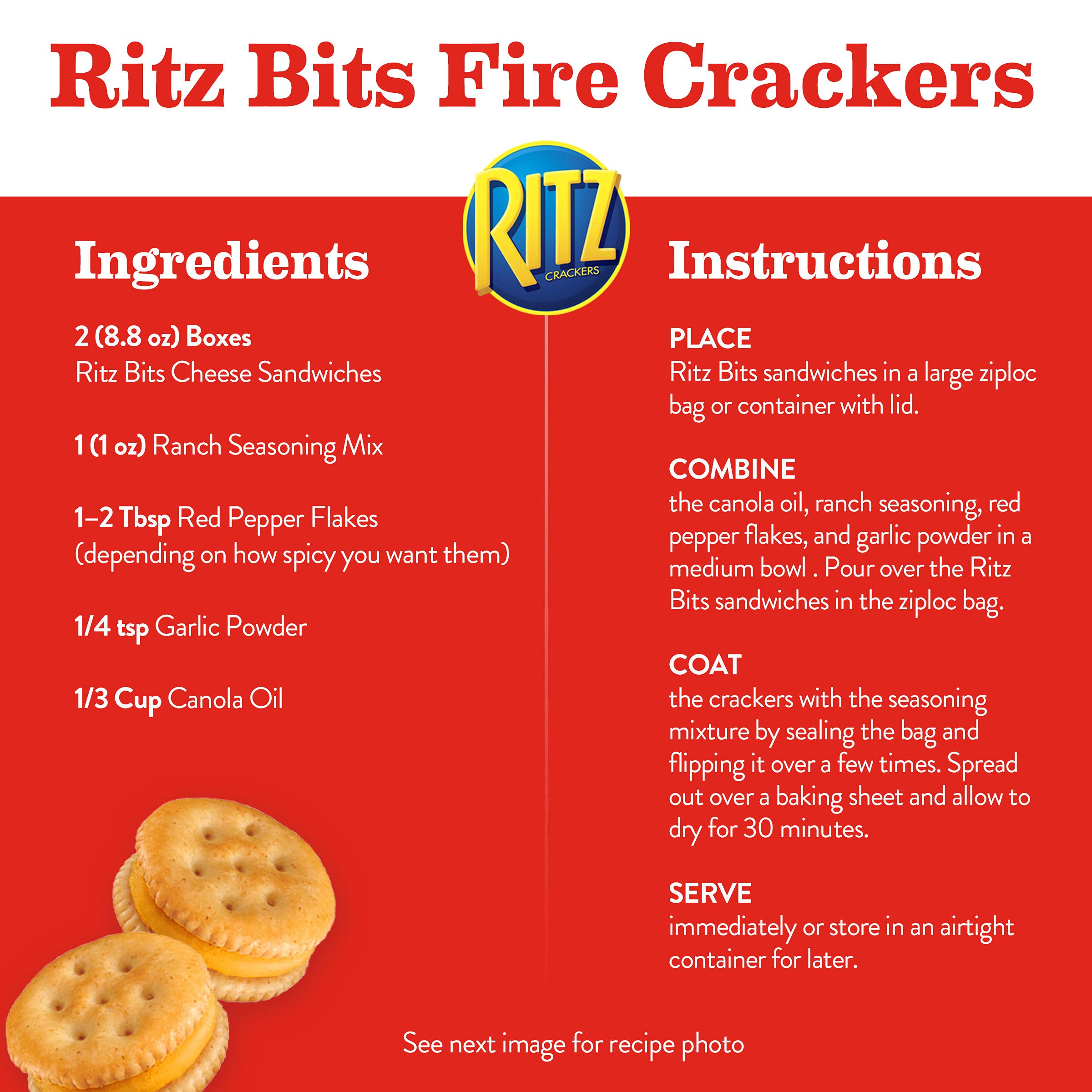 RITZ Bits Cheese Sandwich Crackers - Crunchy Snack for Kids & Adults - Perfect for Lunch Boxes, School, Office & Road Trips - 8.8 oz Pack