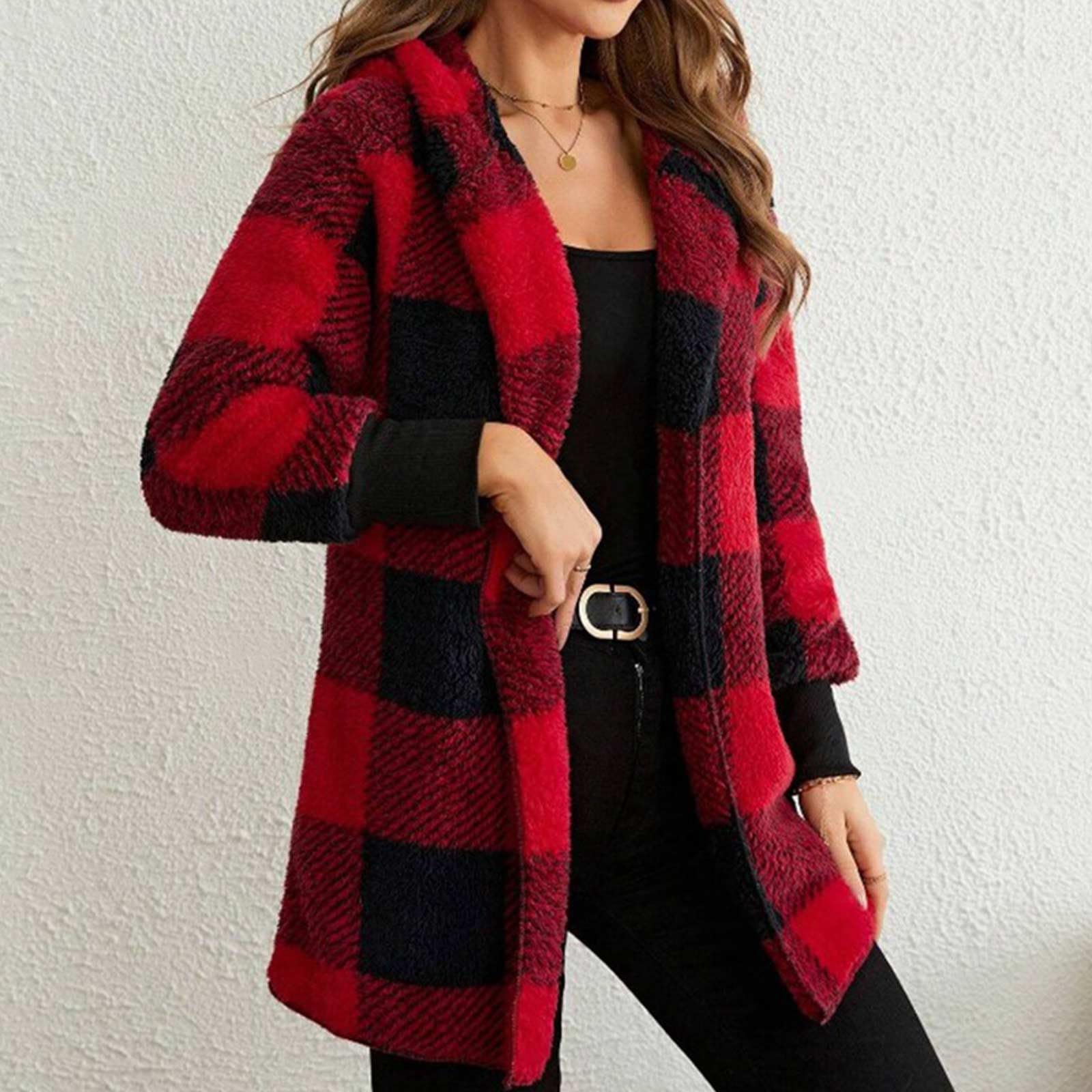 Women's Plus Size Fleece Jackets & Winter Coats 2023 - Black Friday & Cyber Monday Deals | Warm & Cozy Outerwear for Cold Weather | TikTok Trending Fashion
