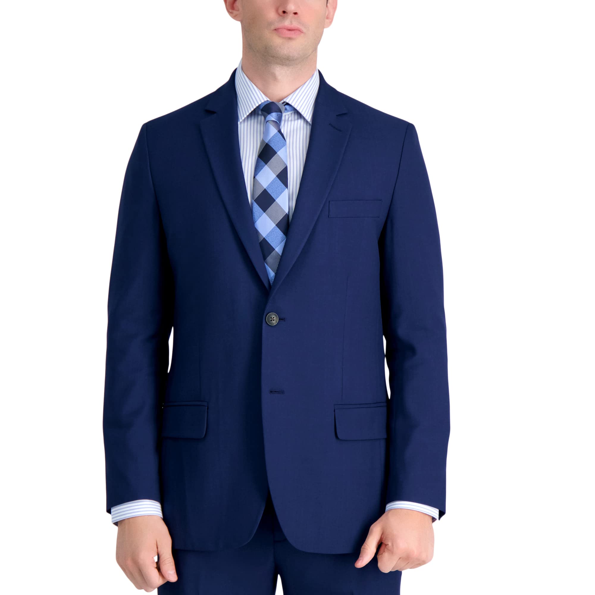 Haggar Men's Smart Wash with Repreve Tailored Fit Suit Separates - Pants & Jackets for Business & Formal Occasions | Wrinkle-Resistant & Eco-Friendly Work Attire
