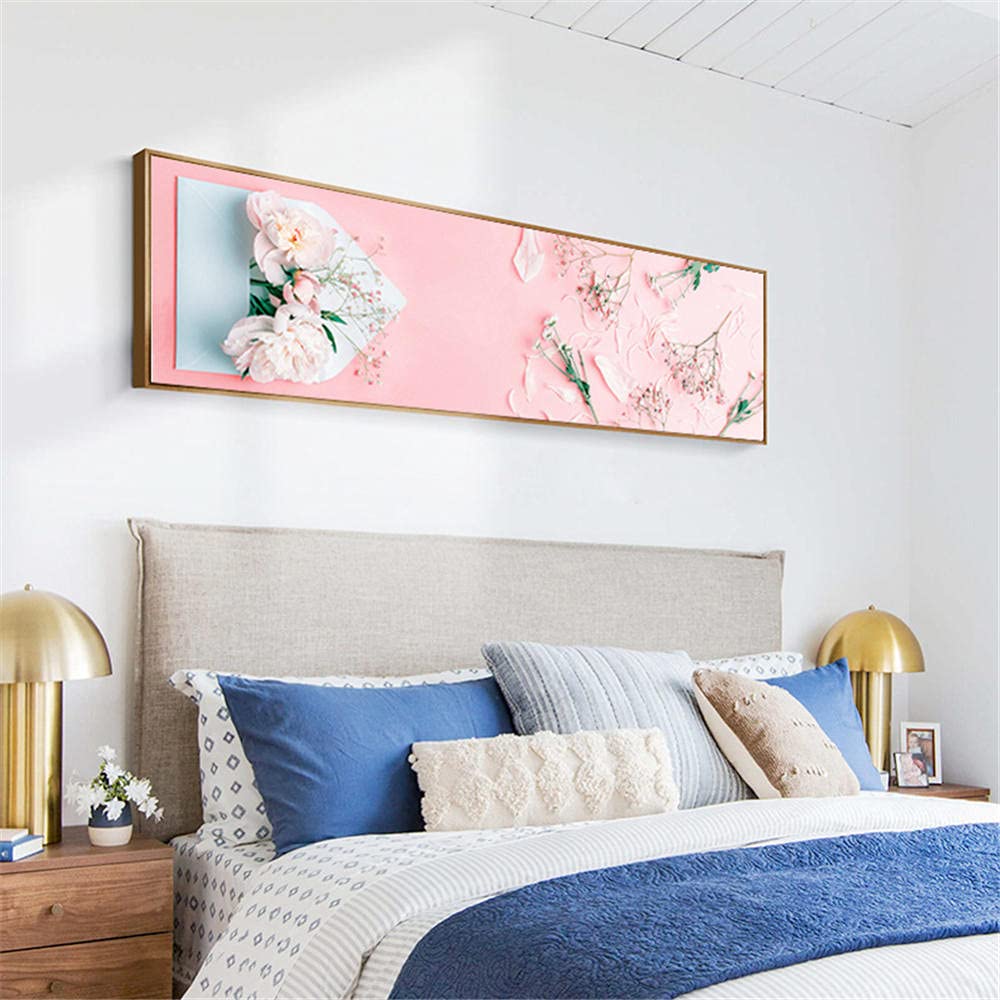 5D Diamond Painting Kit - Heart Flower Full Drill Rhinestone Embroidery Art, 70x140cm Large DIY Cross Stitch by Numbers Canvas for Home Wall Decor, Relaxation Therapy & Unique Gift Idea (Square Drill) - Perfect for Stress Relief, Creative Hobbies & Bedroom/Office Decoration