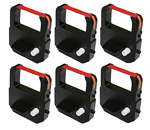 Compatible Replacement Ribbon for Lathem 100 900 1000 1500 1600 7000E Time Clock - VIS6006R (6 Pack) - Perfect for Office Payroll, Employee Time Tracking & Attendance Systems