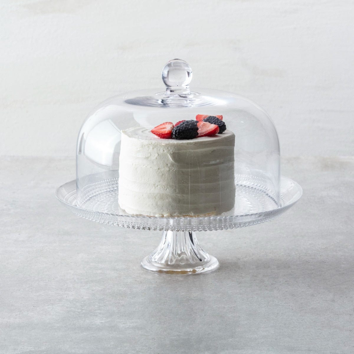 Fortessa Glass Dome - Elegant Display Cover for Cakes, Desserts, and Pastries - Perfect for Bakeries, Cafes, and Home Kitchen Decor