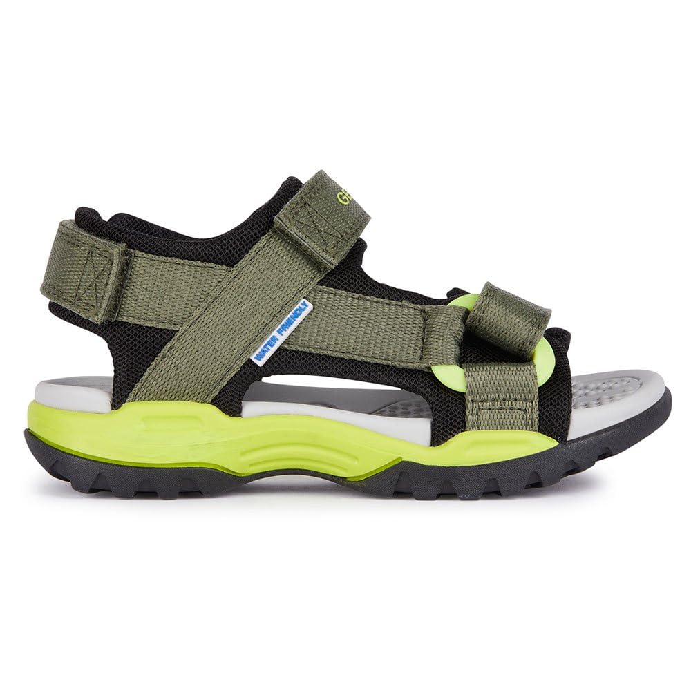 Geox Boys' Comfortable Open-Toe Sandals with Arch Support - Breathable & Lightweight for Summer Play, Beach, and Outdoor Adventures