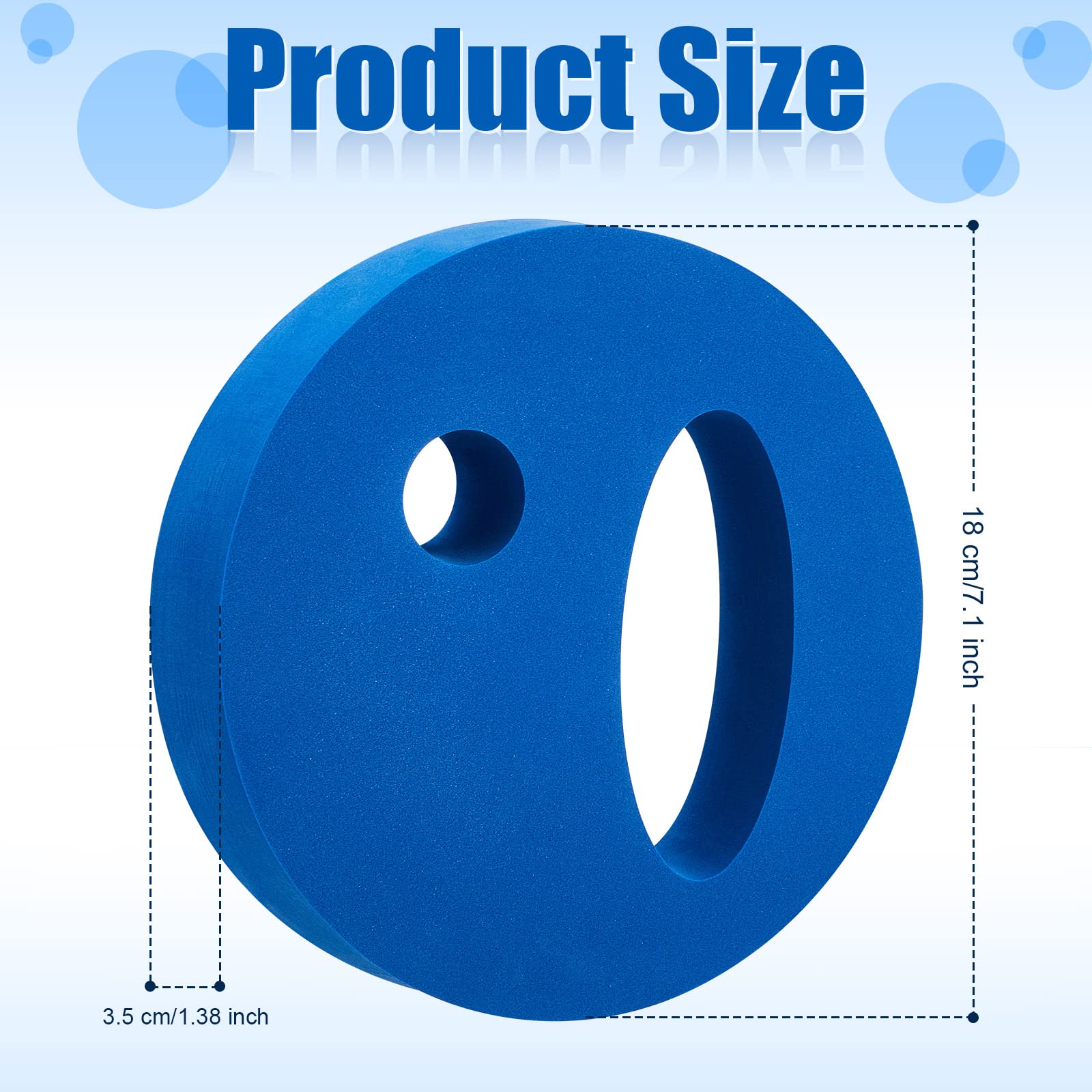 EVA Foam Water Weights for Pool Aerobic Exercise - 7.1 Inch Hand Held Swim Discs for Aqua Fitness, Water Aerobics & Swimming Training - Perfect for Home Pools, Gym Classes & Physical Therapy
