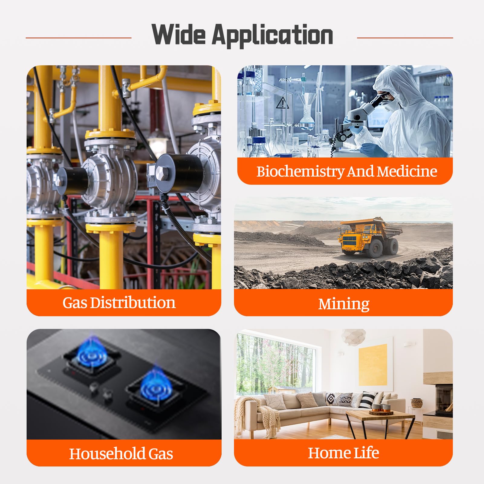 4-in-1 Portable Gas Detector for CO, H2S, O2 & LEL Monitoring with Vibration, Visual & Audible Alarms | 18-Hour Rechargeable Battery | Home, Workplace & Industrial Safety Device for Confined Spaces, Construction Sites & Oil Rig Safety