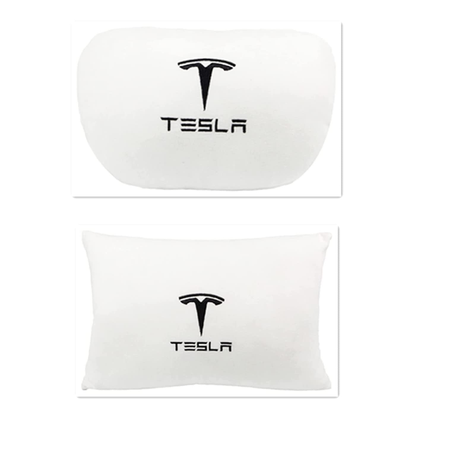 Tesla Pillow for Model 3/Y/S/X - Premium Lumbar Support Cushion for Comfortable Long Drives - Perfect for Road Trips & Daily Commutes