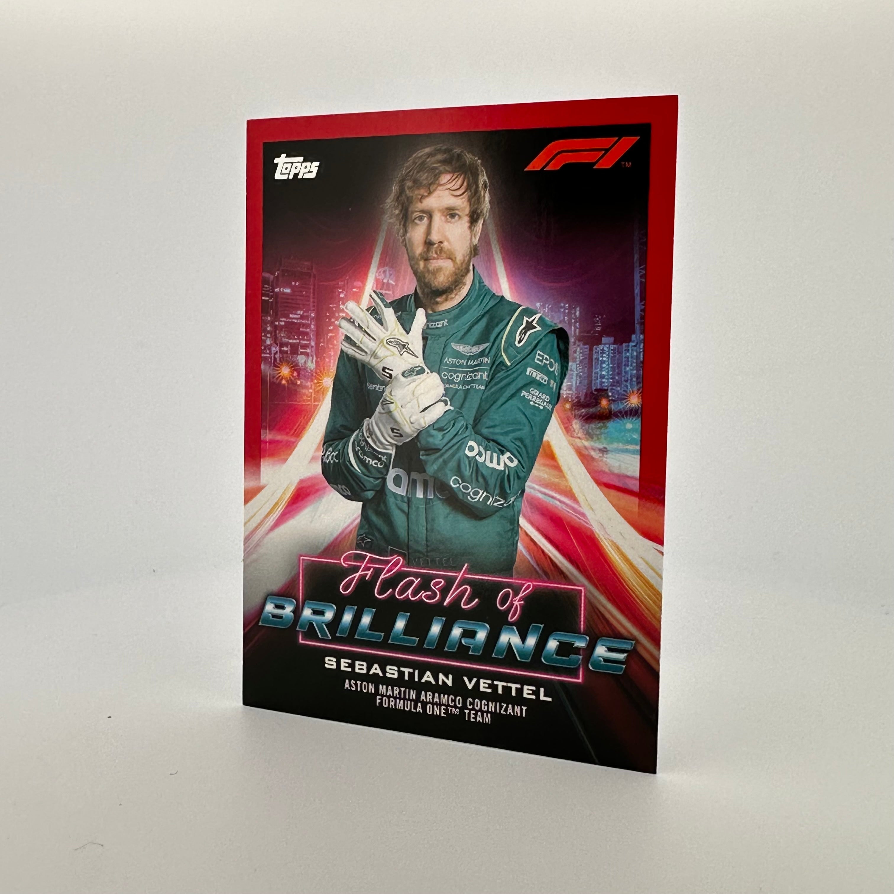 Sebastian Vettel 2022 Formula 1 Flash Of Brilliance 3/5 Red #FOBSB - Collectible Racing Memorabilia for F1 Fans & Sports Enthusiasts