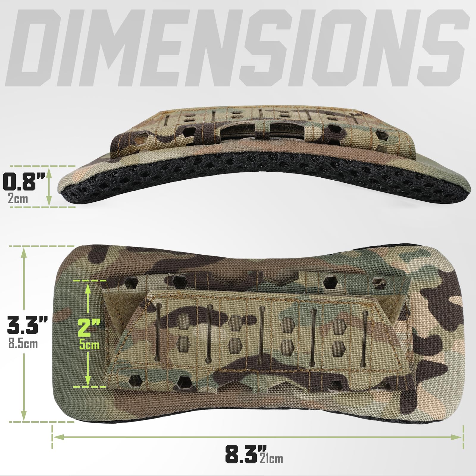 WYNEX Tactical Shoulder Strap Pads for Plate Carriers - 2 Pack Soft Mesh Cushion Pads for Men's Tactical Vests & Gear - Ideal for Military, Airsoft, Hunting & Outdoor Activities