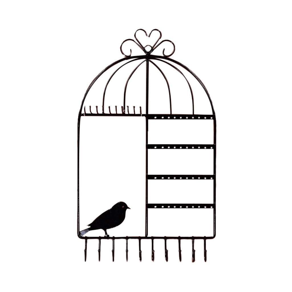 ZYSWP 20-Hook Birdcage Jewelry Stand Organizer - Earring Necklace Bracelet Display Holder for Bedroom, Closet & Vanity Organization