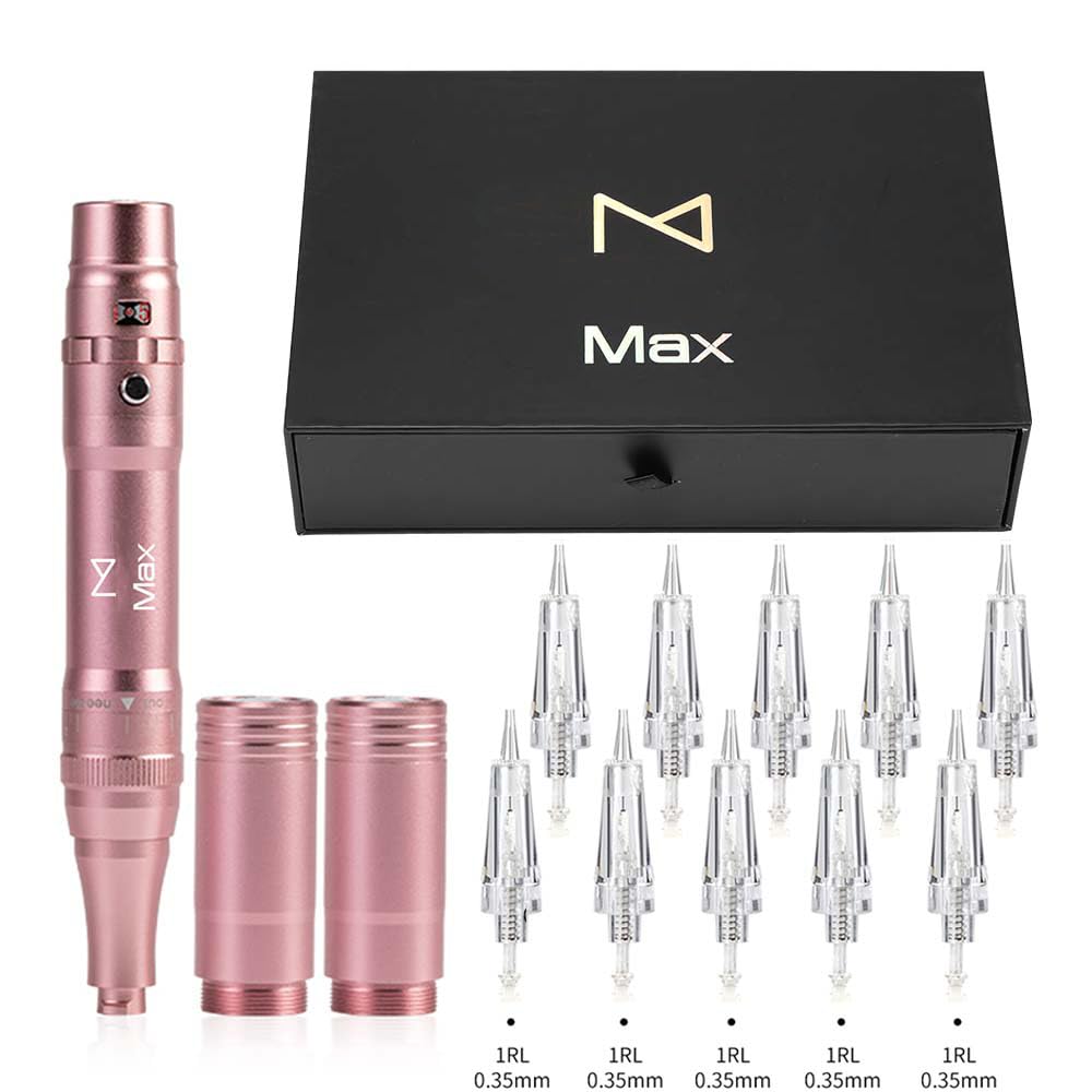 Professional Permanent Makeup Machine Kit - Wireless Microblading & Microshading Device for Eyebrows, Lips, Ombre Brows Tattoo - Pink Beauty Salon Equipment for Flawless Semi-Permanent Makeup Results | Perfect for Home Use & Professional Cosmetic Tattoo Artists