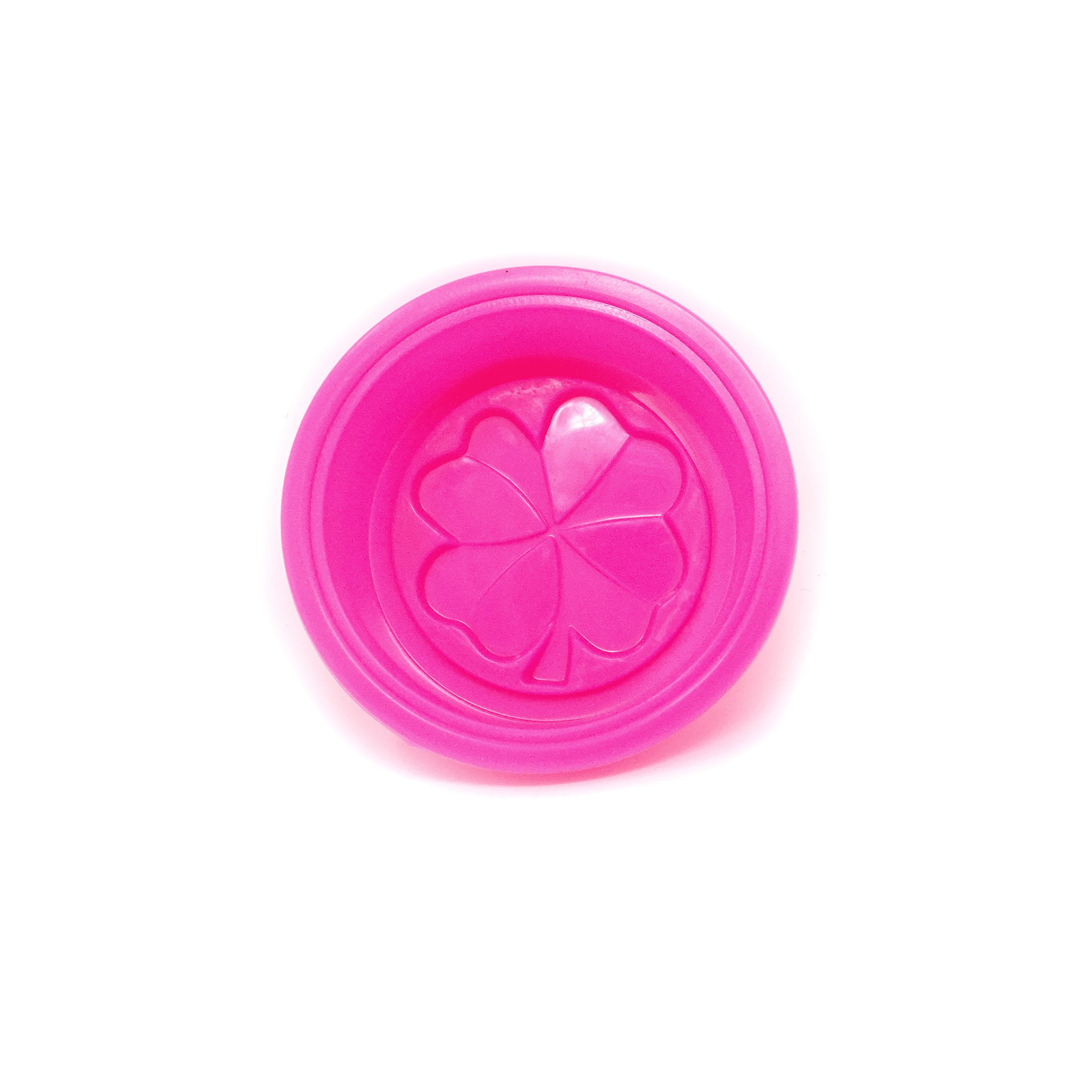 6PCS Silicone Four Leaf Clover Molds - Round DIY Baking & Soap Molds for Resin, Candle Making, Chocolate - Perfect for St. Patrick's Day Crafts & Homemade Gifts