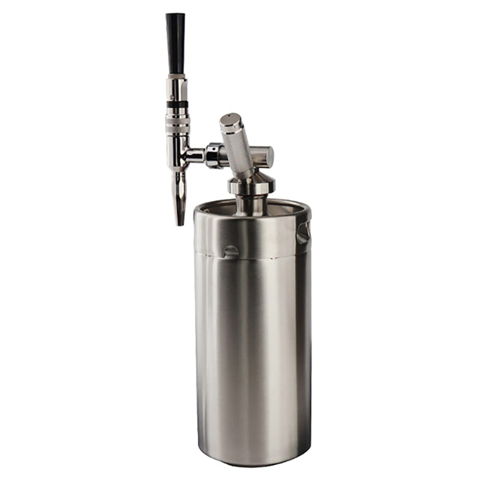 4L Stainless Steel Beer Brewing Keg Set with Nitro Cold Brew Coffee Tap - Home Brewing System Kit for Craft Beer & Cold Brew Coffee - Perfect for Home Bars, Parties & DIY Brewing Enthusiasts