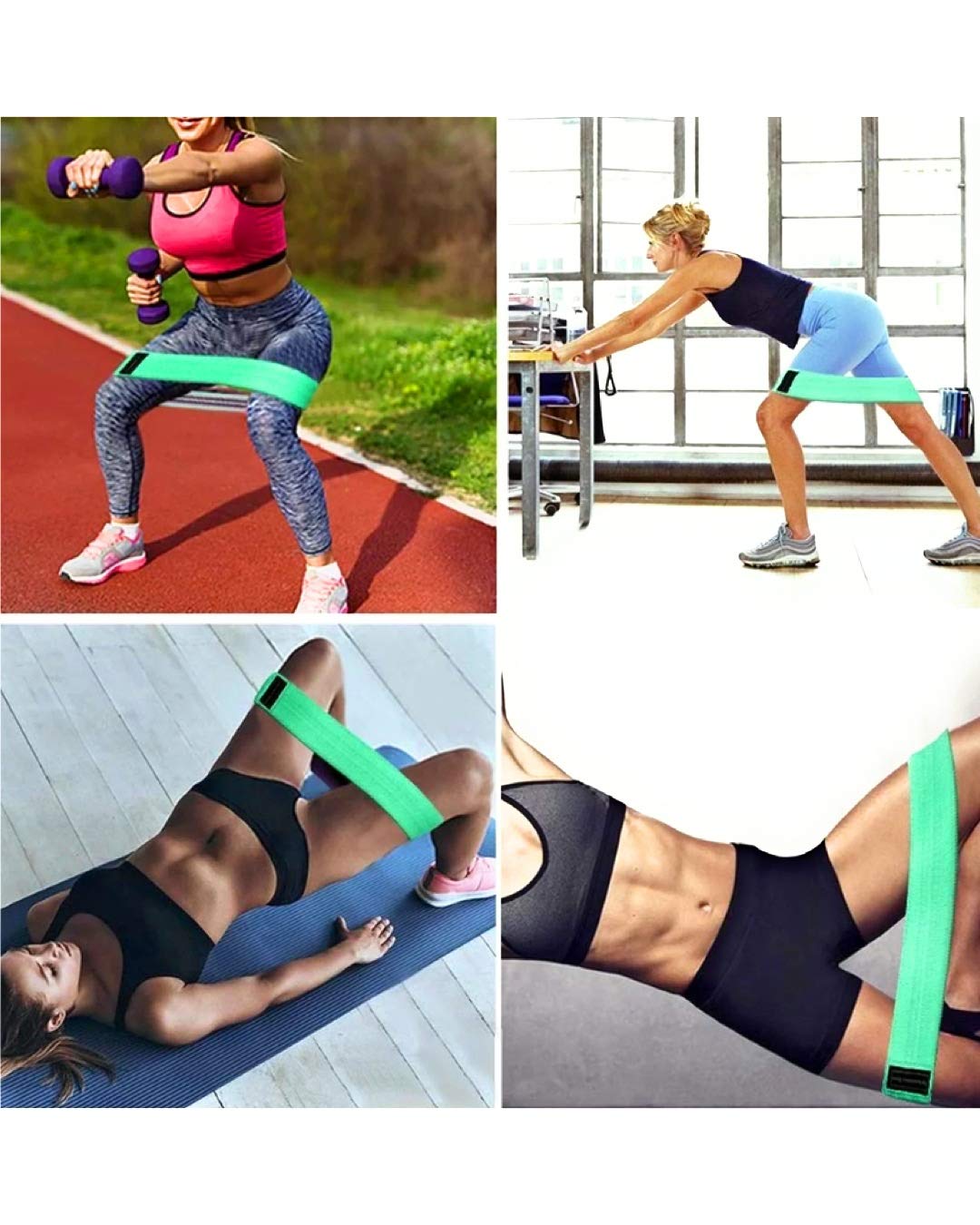 Premium Resistance Bands Set of 3 - Workout Bands for Strength Training, Yoga, Pilates & Physical Therapy - Anti-Slip Elastic Fitness Bands for Home Gym, Travel & Rehabilitation Exercises