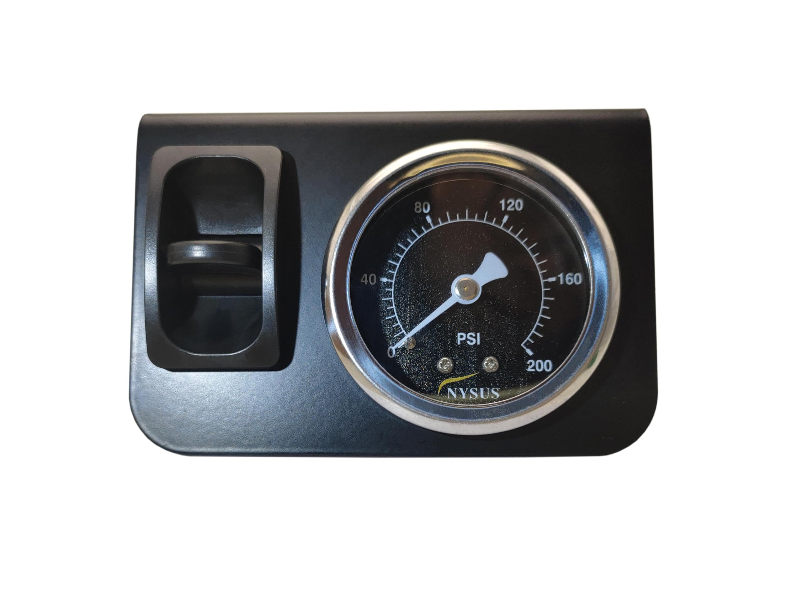 NYSUS Cab Single Air Gauge Control Kit with Paddle Valve & Air Fittings - Air Suspension Controller for Trucks & SUVs - Perfect for Custom Suspension Setup & Ride Height Adjustment