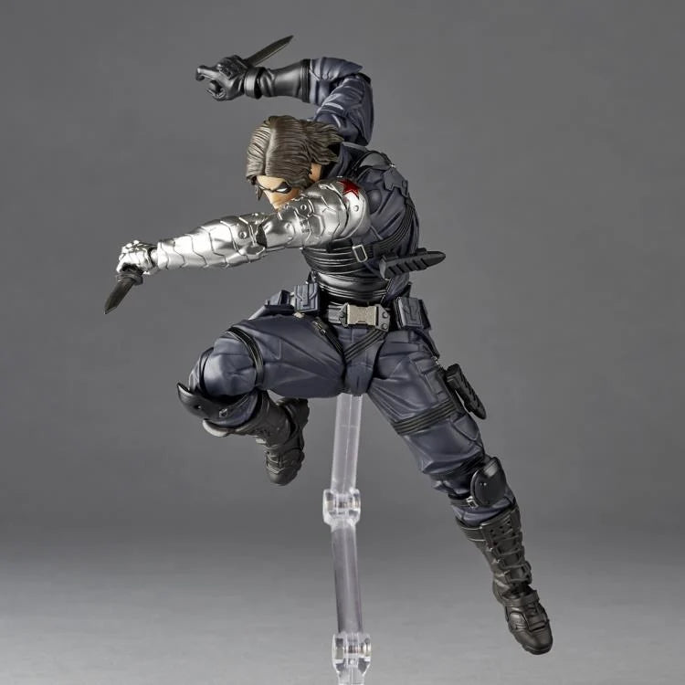 Amazing Yamaguchi Revoltech Winter Soldier Action Figure NR026 - Collectible Marvel Superhero Toy for Display & Play