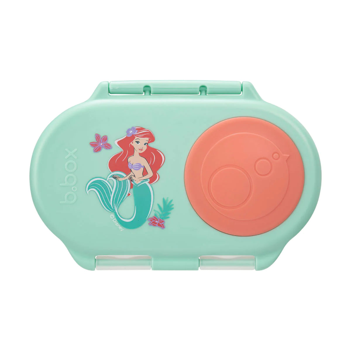 b.box Snack Box for Kids - Little Mermaid Themed Leak-Proof & BPA-Free Snack Container - Perfect for School Lunches, Travel & On-the-Go Snacking
