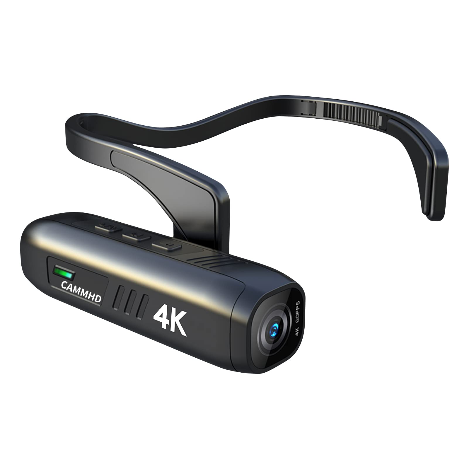 4K WiFi Head Mounted Camera - Anti-Shake Wearable Vlog Camera with 2200mAh Battery & APP Remote Control (32GB) - Perfect for Outdoor Adventures, Sports Recording, and Hands-Free Vlogging