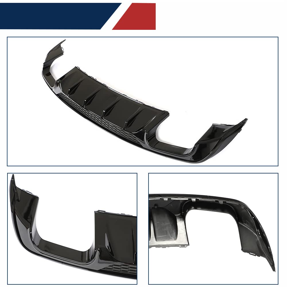 Audi A3 Rear Diffuser 2017-2019 | PP Material Bumper Lip Splitter & Valance for Standard Sedan | Enhances Aerodynamics & Sporty Look for Street Racing & Car Shows