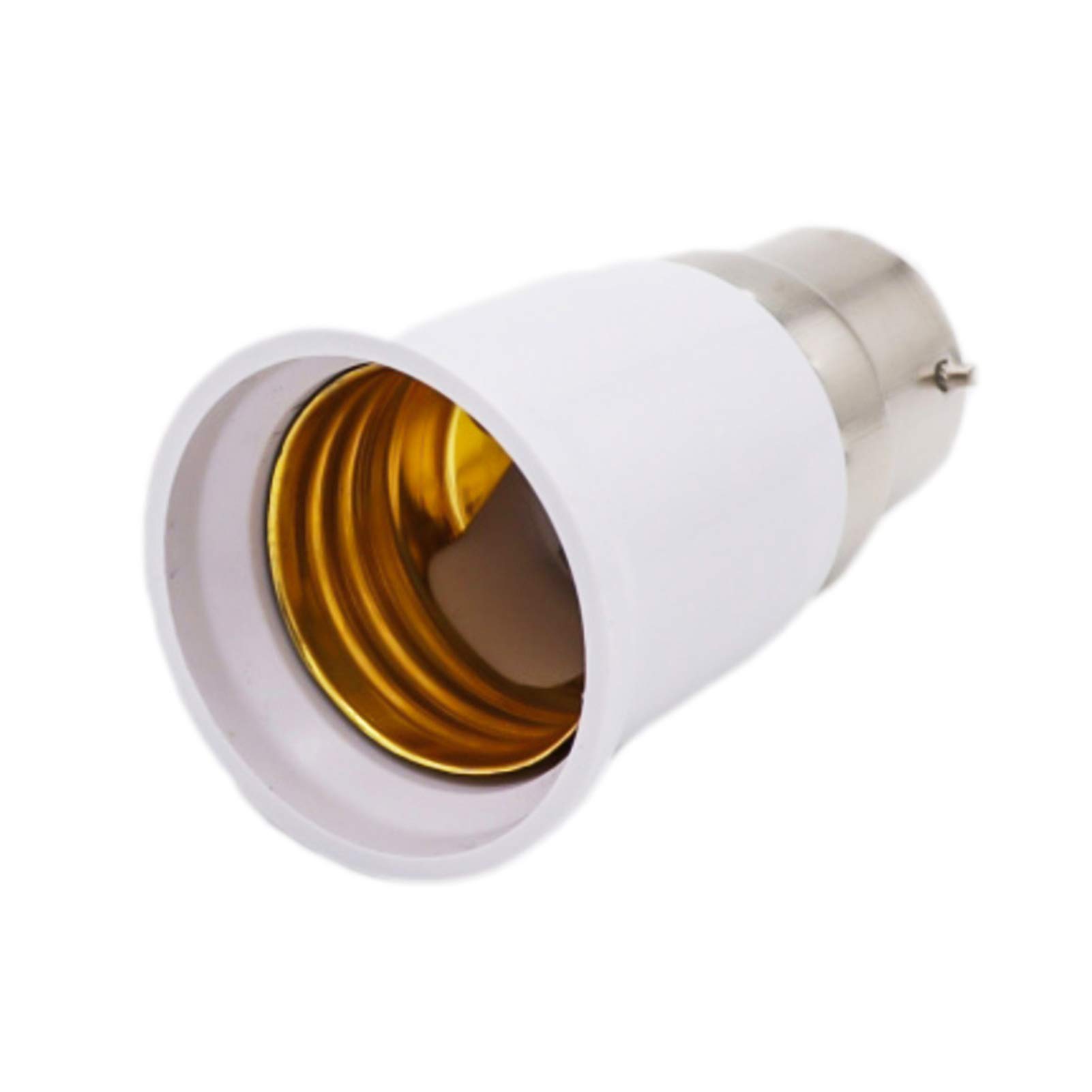B22 to E27 Light Bulb Adapter Converter - Anti-Burning & Anti-Aging LED Lamp Holder - Perfect for Home, Office, and Workshop Lighting Upgrades