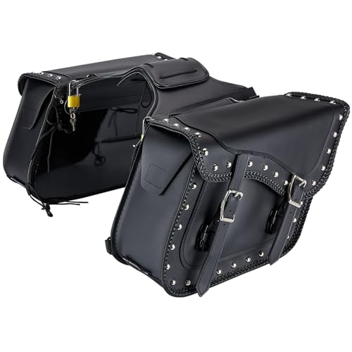 Black 39L Studded & Braided