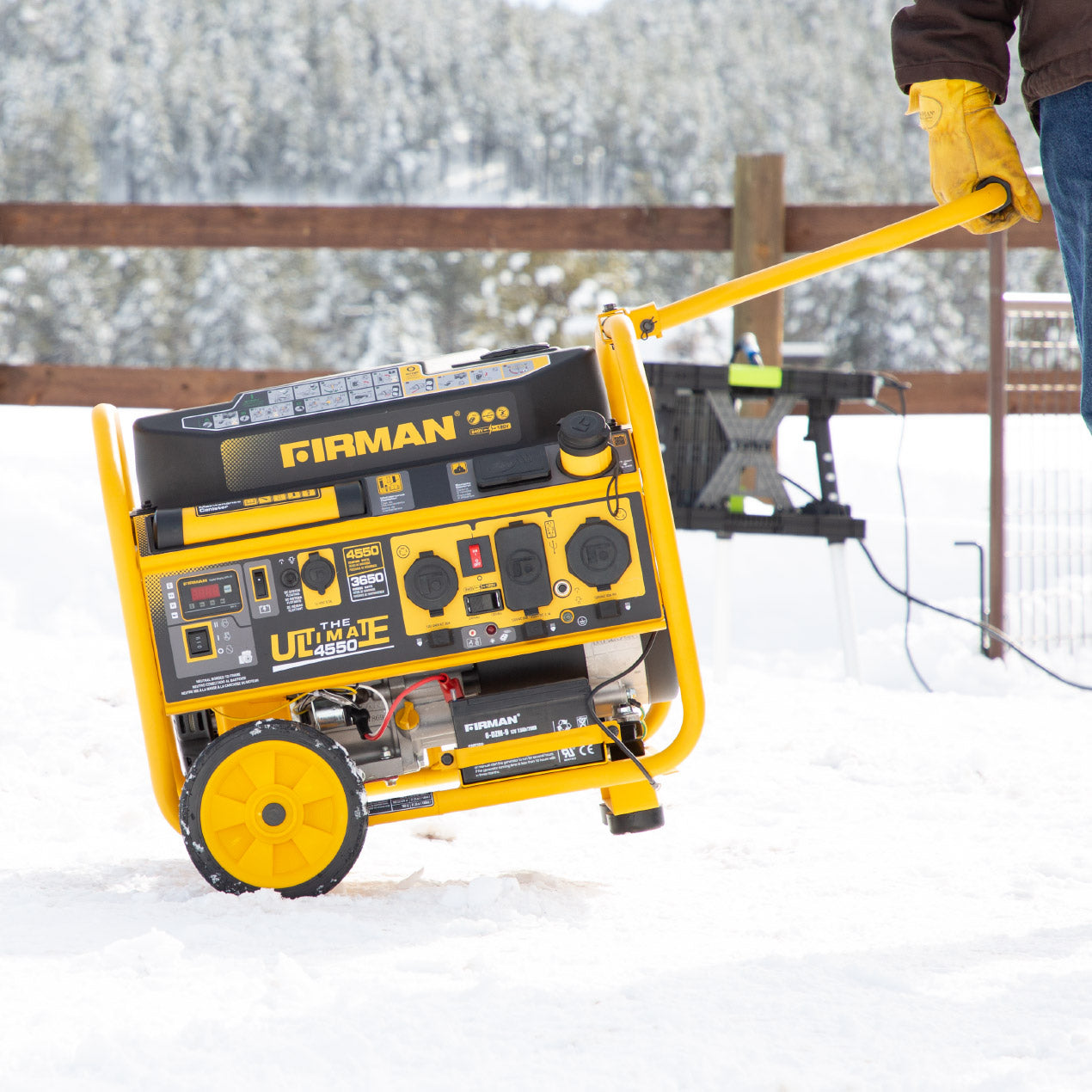 4550W Portable Gas Generator with Remote Start - 120V/240V Dual Voltage for Camping, Home Backup & Outdoor Power