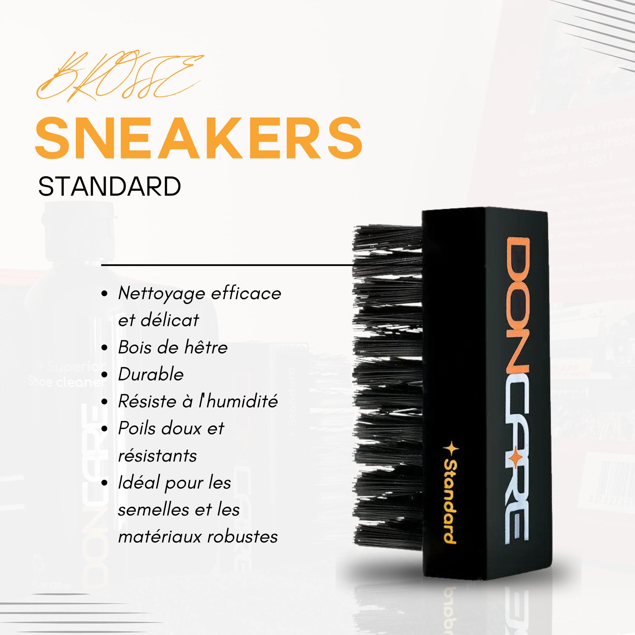 Premium DonCare Kit Sneaker & Shoe Cleaner - Brushes, Cleaning Solution, Microfiber Towel & Storage Case - Perfect for Sneakers, Athletic Shoes & Casual Footwear Care